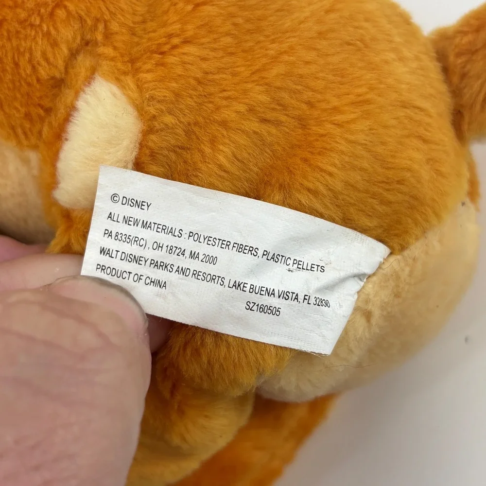 Disney Bambi Fawn Plush Toy Walt Disney World‎ Stuffed Animal 2000